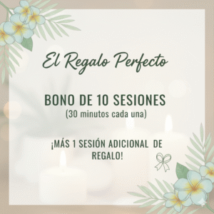 Bono de 10 sesiones (30 min) + 1 sesión de regalo